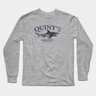 Quint's Shark Fishing - distressed Long Sleeve T-Shirt